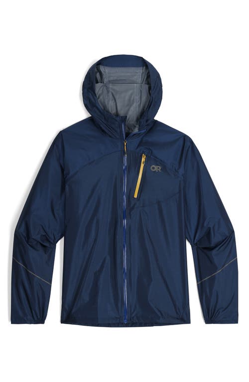 Outdoor Research Helium Rain Ultralight Hooded Jacket In Harbor