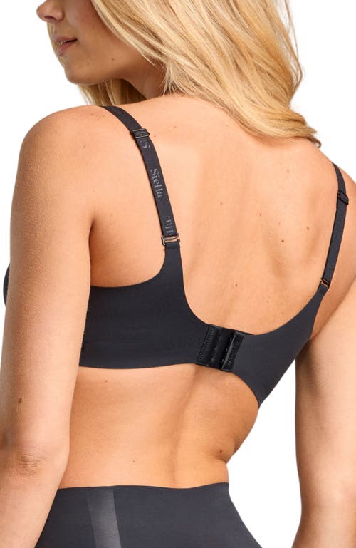 Shop Siella No-show V-neck Bra In Black