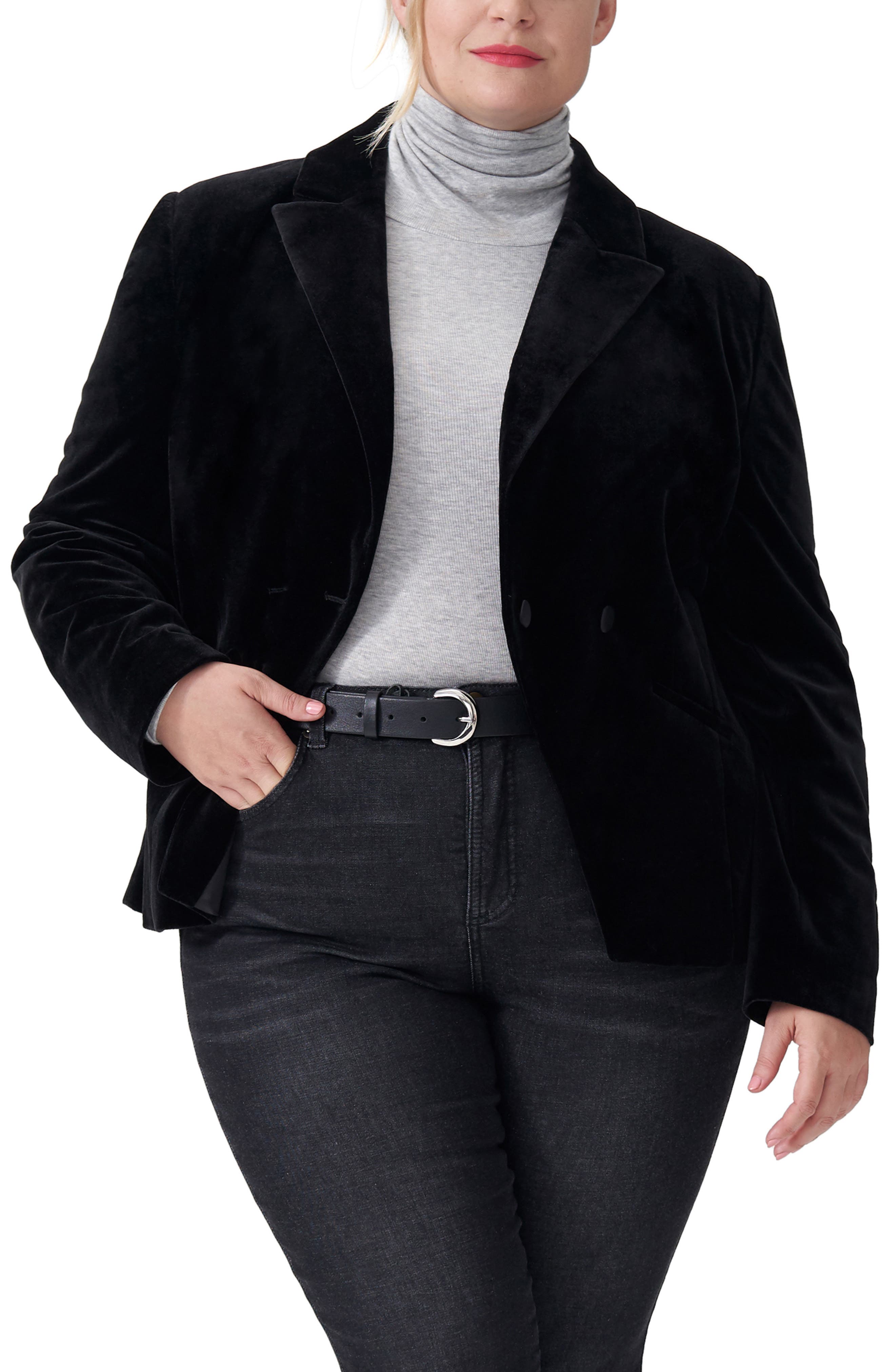Universal Standard Bianca Velvet Blazer (Regular & Plus Size) Nordstrom