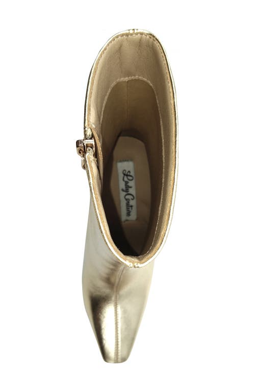 Lady Couture Molly Bootie In Gold