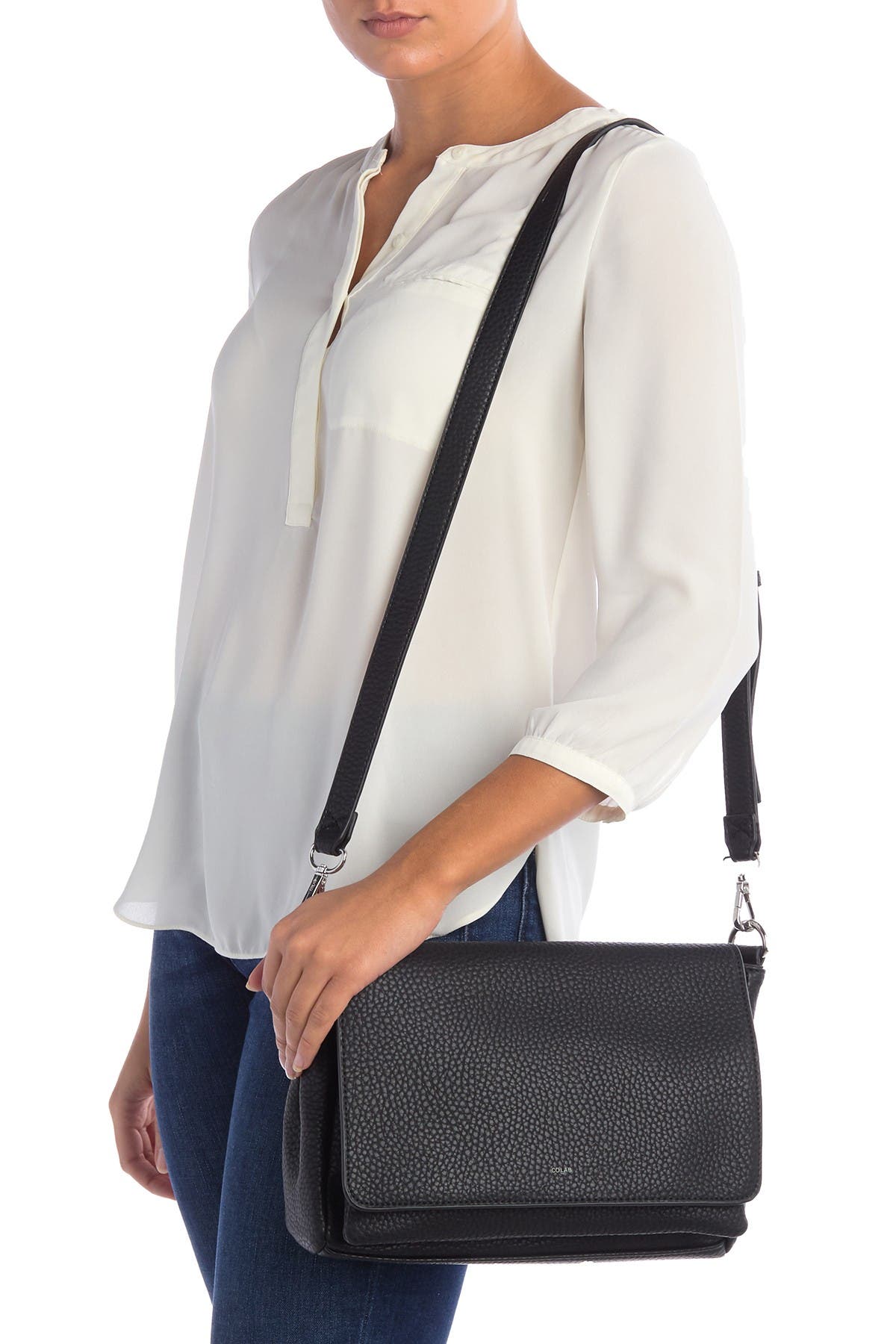 Co-lab Pebble Messenger Bag In Black