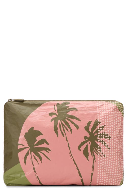 Shop Aloha Collection Medium Water Resistant Tyvek® Zip Pouch In Olive