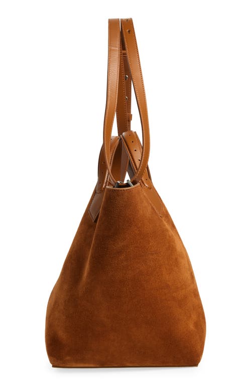 Proenza Schouler Large Chelsea Suede Tote In Saddle
