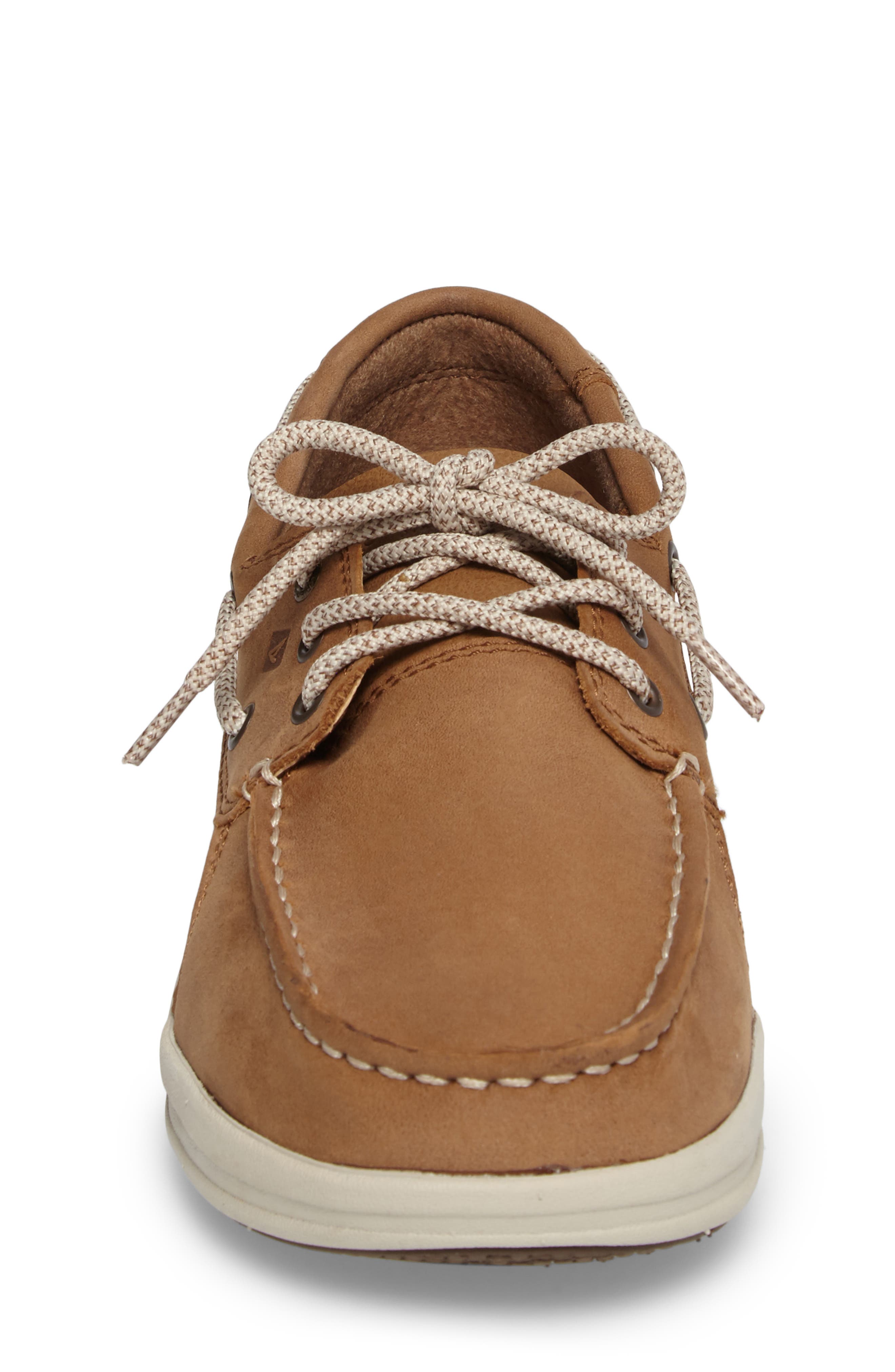 Sperry Top-Sider Gamefish Boat Shoe Dark Tan, Size 5 M Boys Shoes