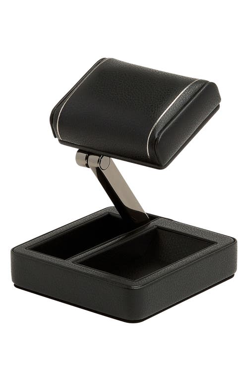 Shop Wolf British Racing Travel Watch Stand In Black/gunmetal