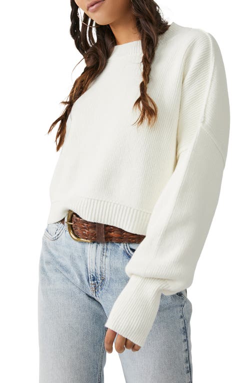 Free People Easy Street Crop Pullover in Moonglow