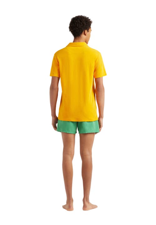 Vilebrequin Solid Terry Polo In Mangue