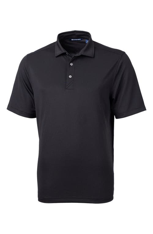 Virtue Eco Piqué Recycled Blend Polo in Black