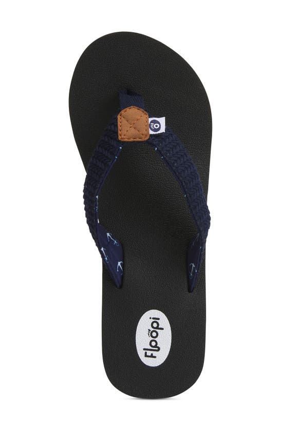 Shop Floopi Comfort Sponge Wedge Sandal In Navy
