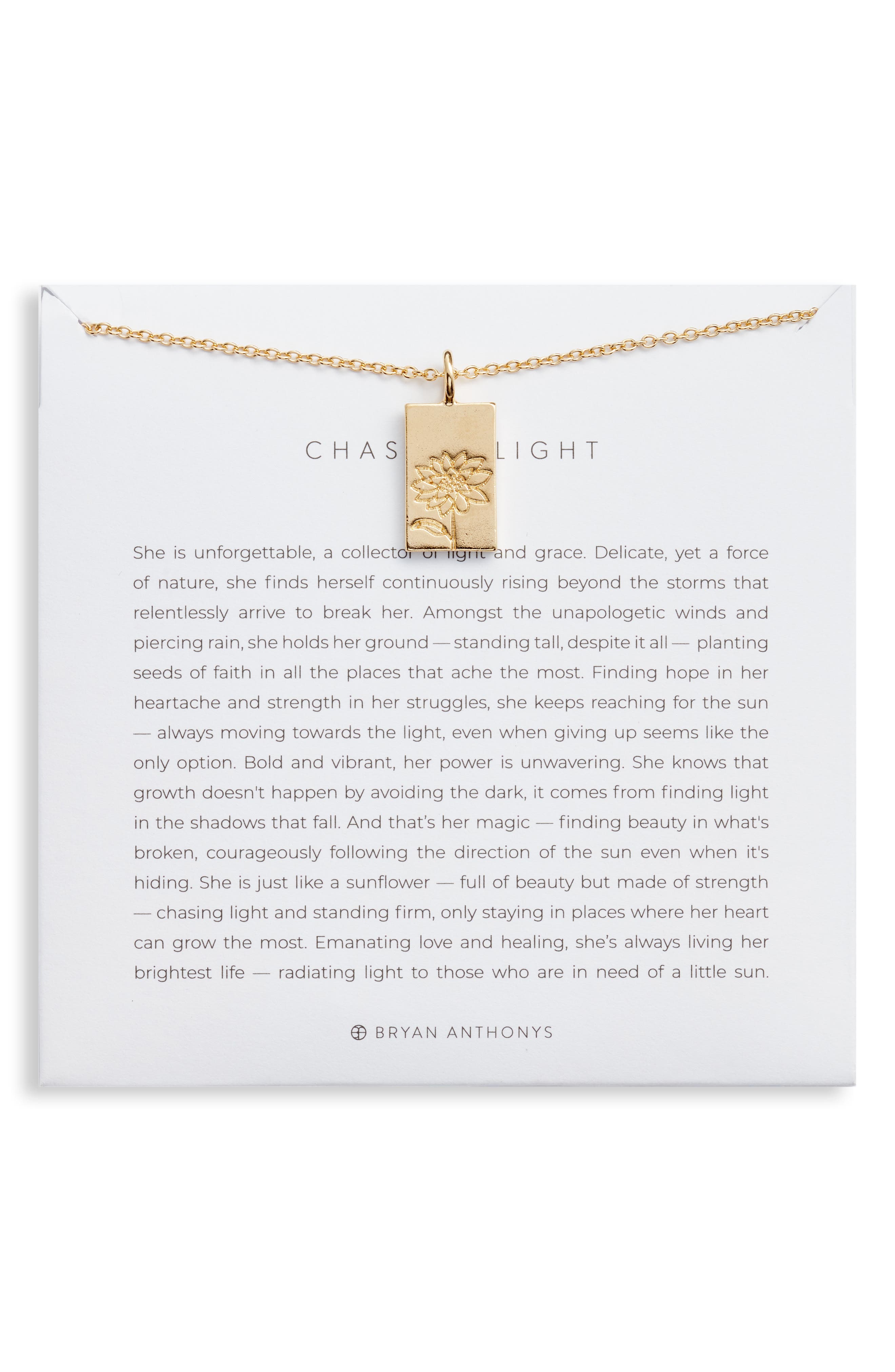 Bryan Anthonys Chasing Light Pendant Necklace in Gold at Nordstrom