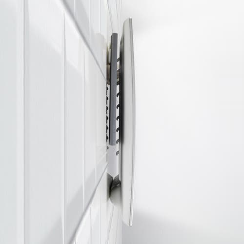 Zadro Fogless Lighted Shower Mirror With Mount & Rechargeable In Silver