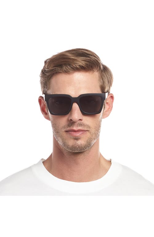 Shop Le Specs 56mm Weekend Riot Sunglasses In Matte Black/smoke Mono