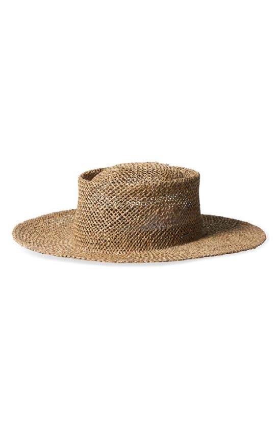 Shop Brixton Westward Straw Hat In Tan