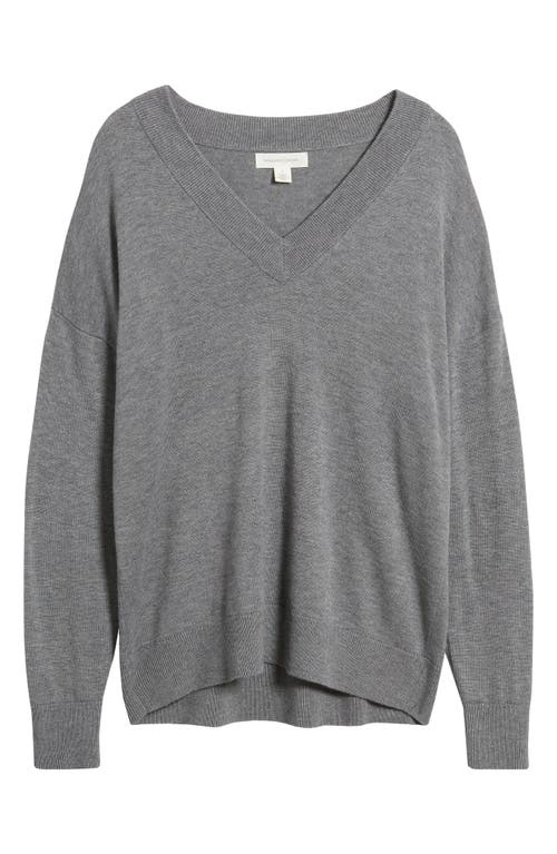 Shop Treasure & Bond Relaxed V-neck Sweater In Grey Dark Heather