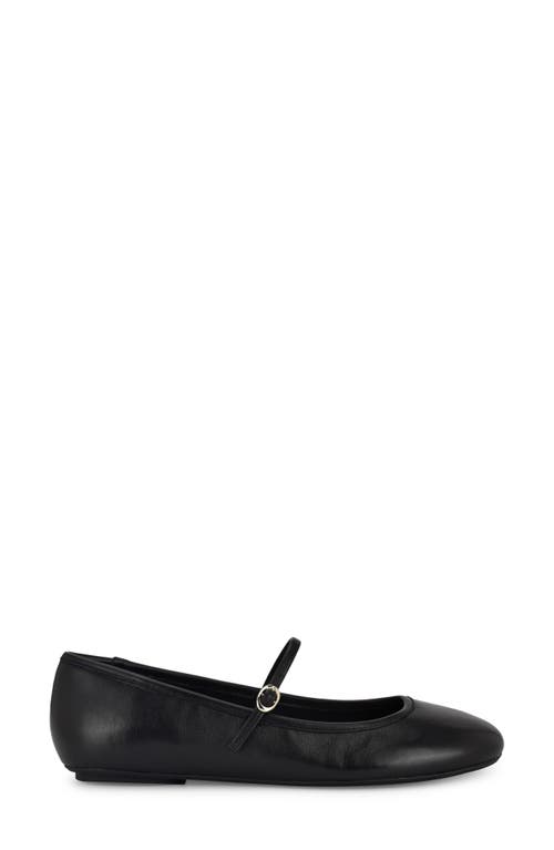 Shop Nine West Classik Mary Jane Flat In Black
