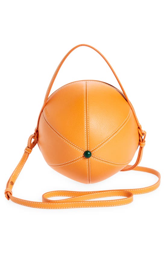 Shop Jw Anderson Orange Leather Crossbody Bag