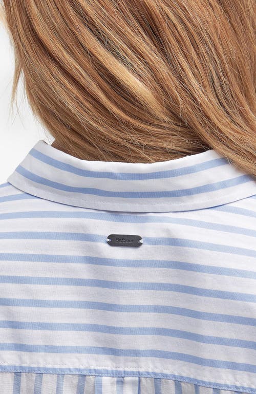 BARBOUR BARBOUR NICOLA STRIPE COTTON BUTTON-UP TUNIC 