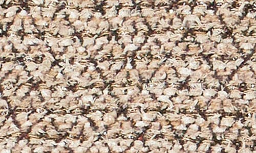 Endless Rose Sequins Mock Neck Tweed Sweater Vest In Brown Multi