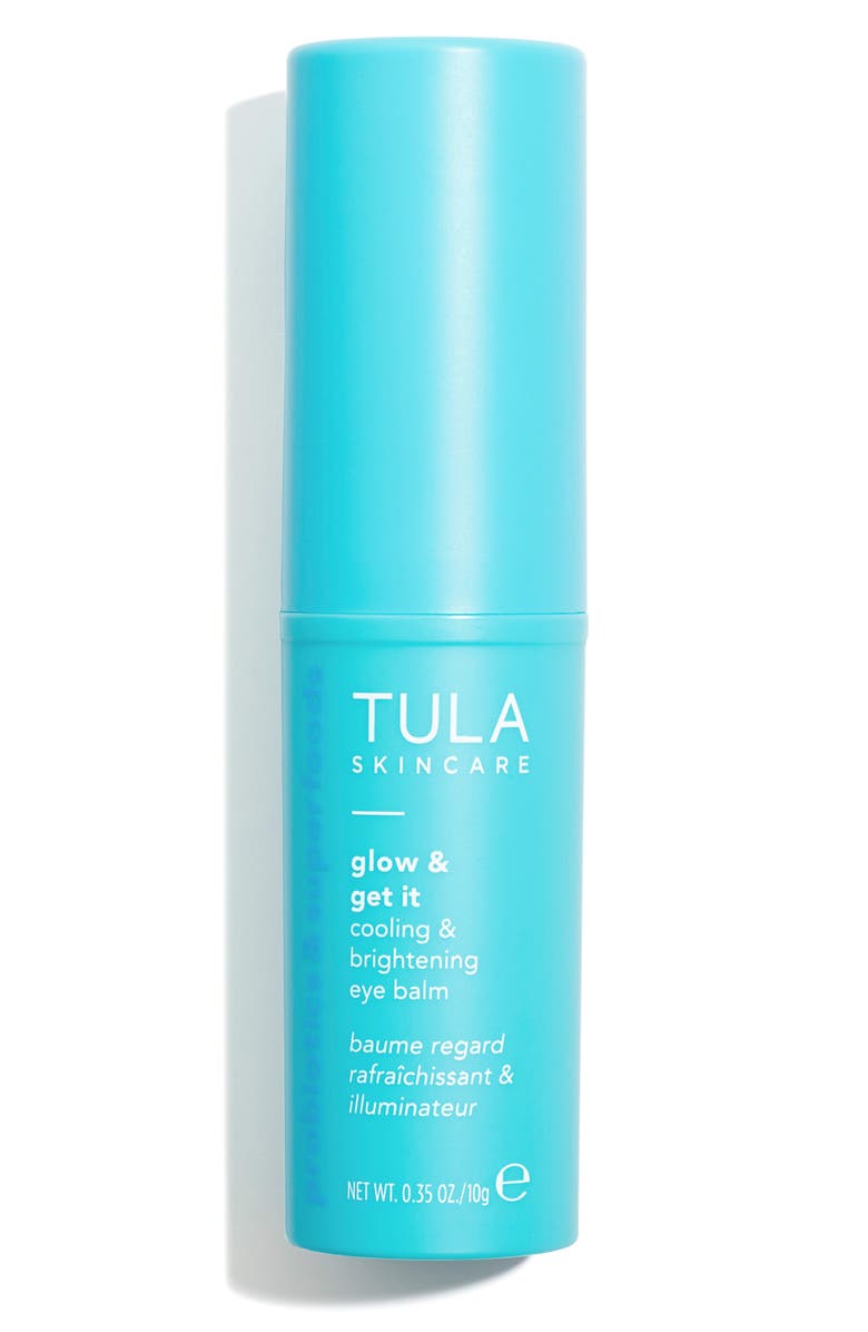 TULA SKINCARE Glow & Get It Cooling & Brightening Eye Balm, Main, color, NO COLOR
