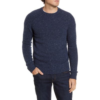 Life/after/denim Mason Crewneck Wool Blend Sweater, Blue