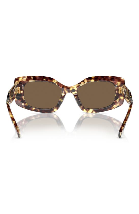 Shop Tory Burch 50mm Irregular Sunglasses In Tortoise