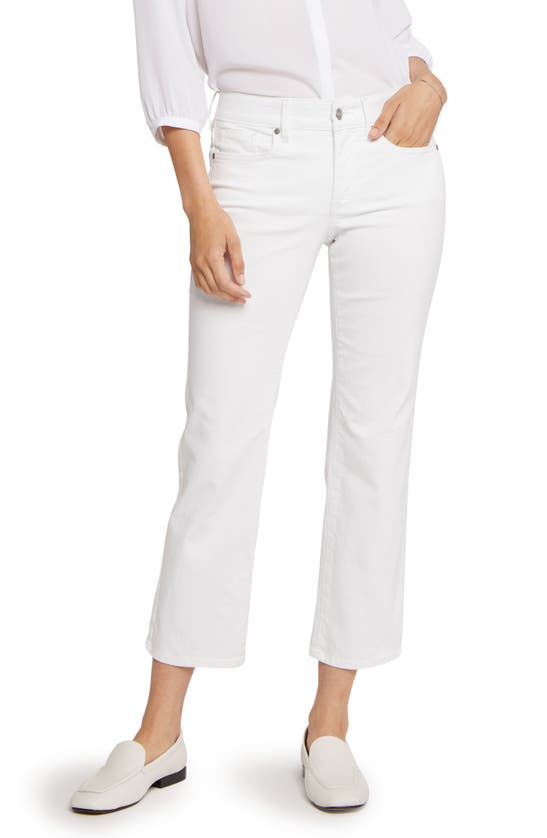 Nydj Marilyn Straight Leg Ankle Jeans In Optic White