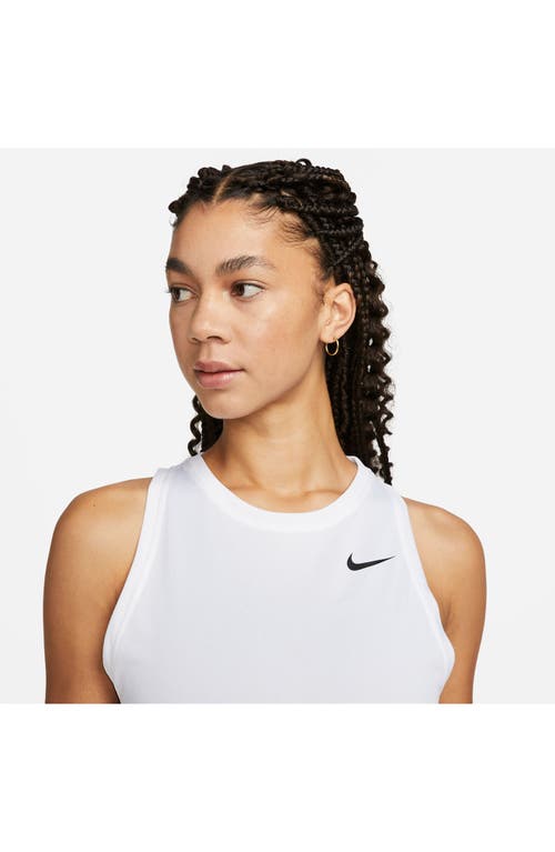 Shop Nike Dri-fit Running Tank In White/black