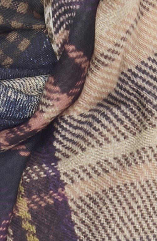 Jane Carr The Patchwork Scarf In Coffee Beige