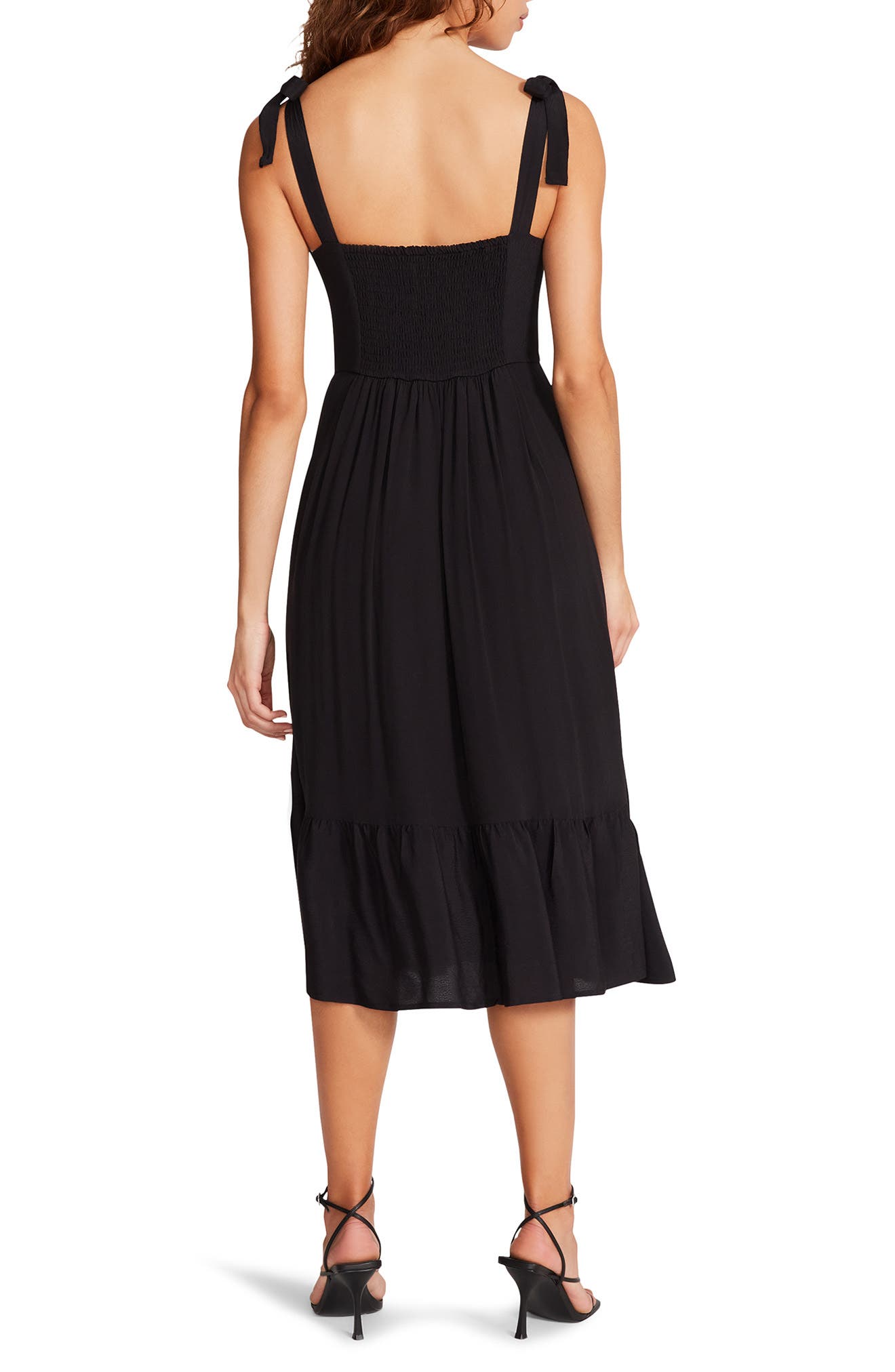 Steve Madden Sophia Rose Tie Strap Midi Sundress Nordstrom