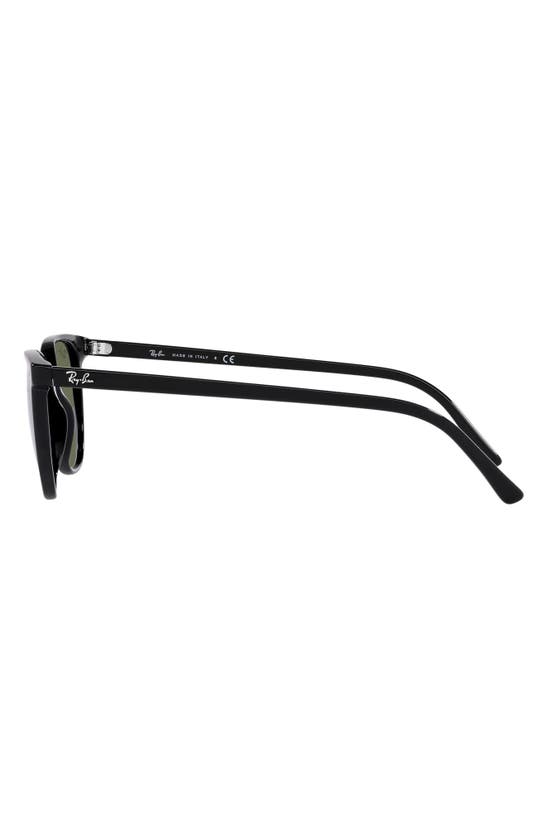 Ray Ban Ray-ban 52mm Square Sunglasses In Shiny Black