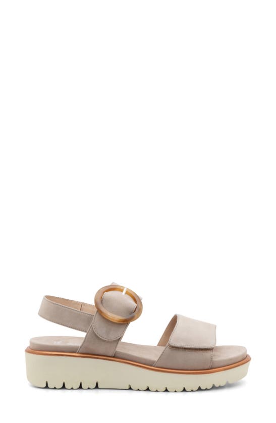 Ara Bridgeport Slingback Platform Wedge Sandal In Sand