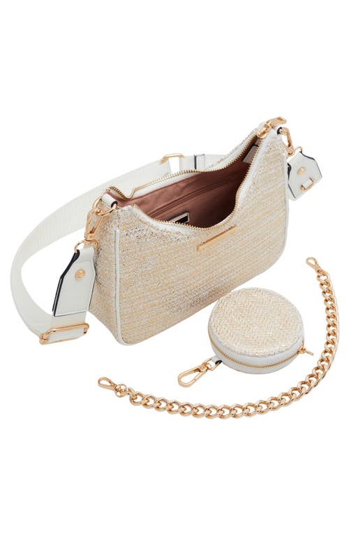 Shop Aldo Santanaax Crossbody Bag In White