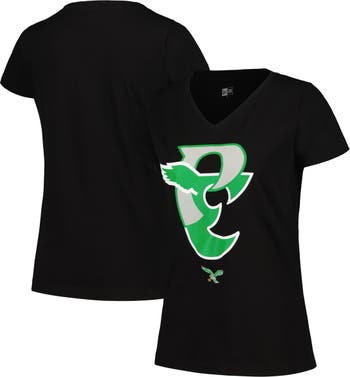 New Era / Women's Philadelphia Eagles Established V-Neck White T-Shirt