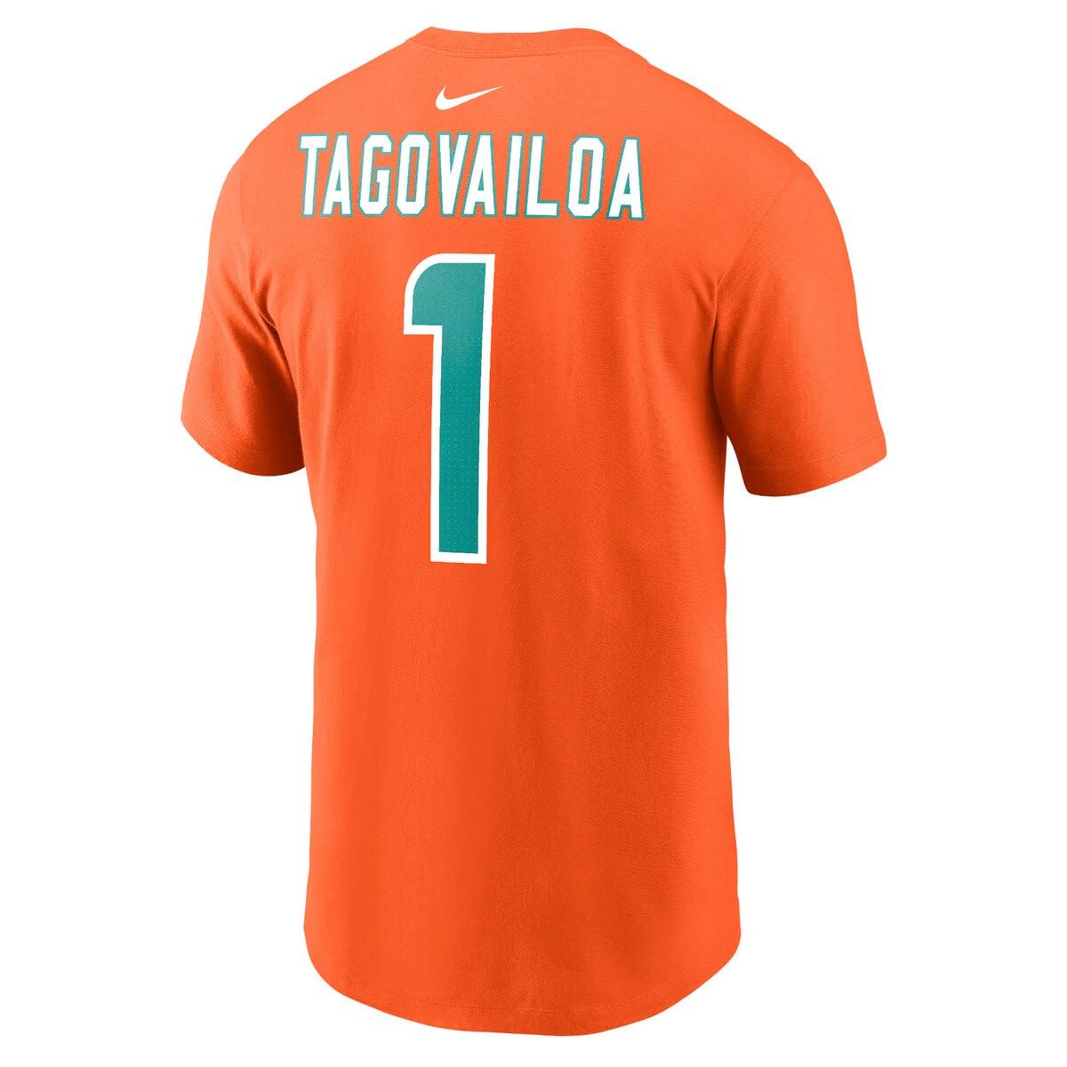 Nike Miami Dolphins No1 Tua Tagovailoa Aqua Green Team Color Men's Stitched NFL Limited Therma Long Sleeve Jersey