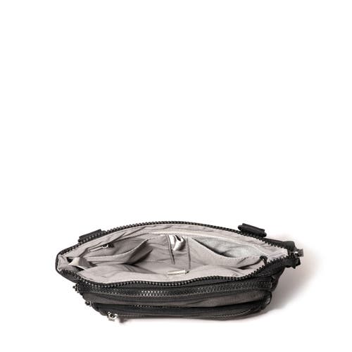 Baggallini Nolita Crossbody Bag With Rfid Wristlet In Black Twill