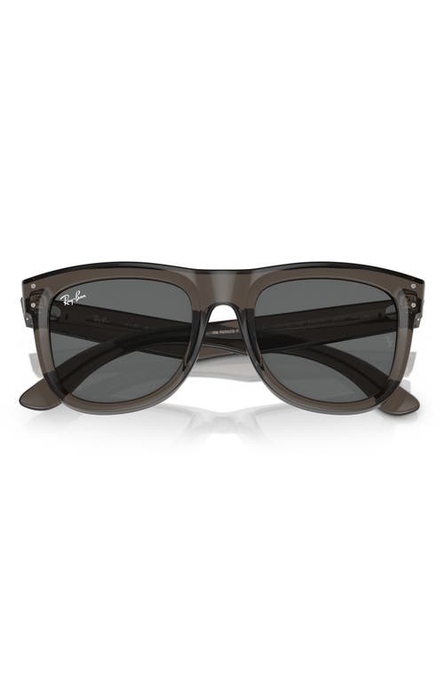 Ray Ban Ray-ban Wayfarer Reverse 53mm Square Sunglasses In Dark Grey