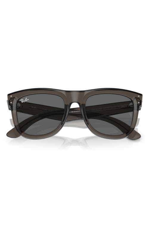 Shop Ray Ban Ray-ban Wayfarer Reverse 53mm Square Sunglasses In Dark Grey