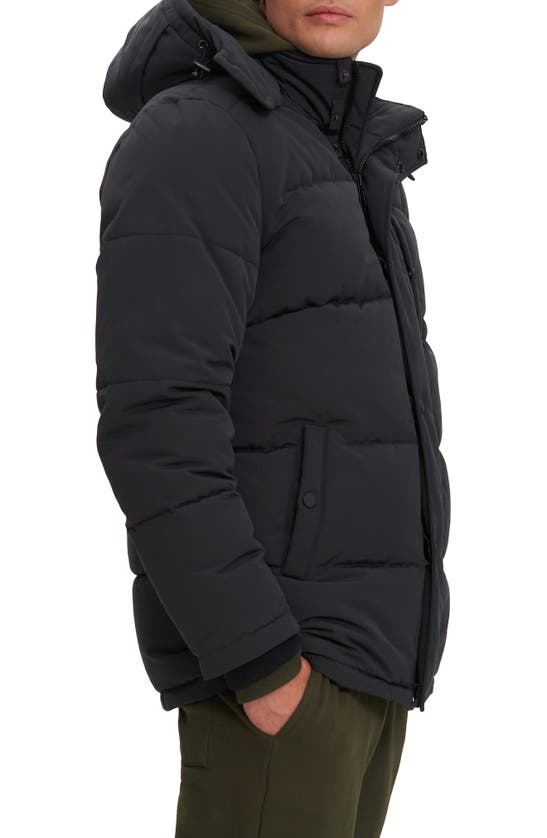 Noize Jay Puffer Jacket In Black