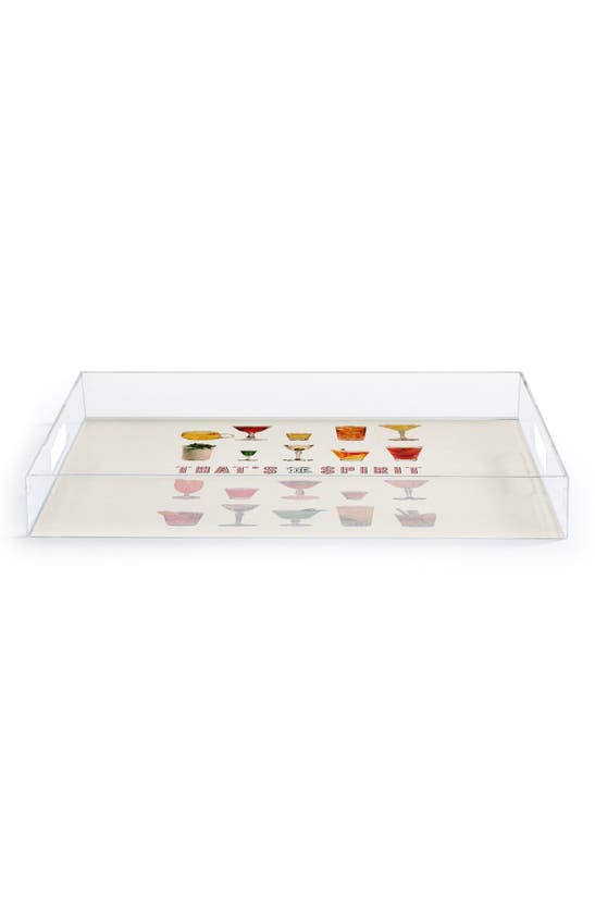 Deny Designs That's The Spirit Decorative Tray In Beige