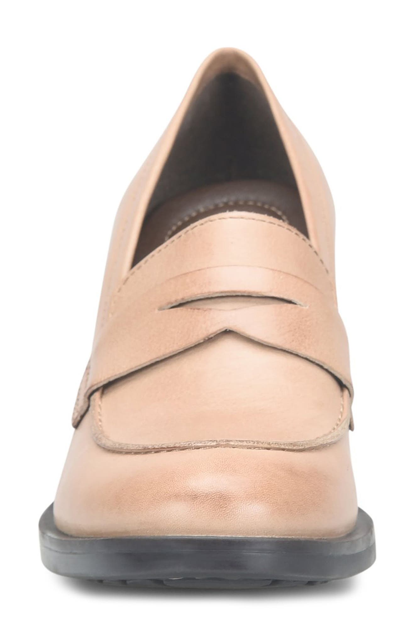 block heel penny loafer