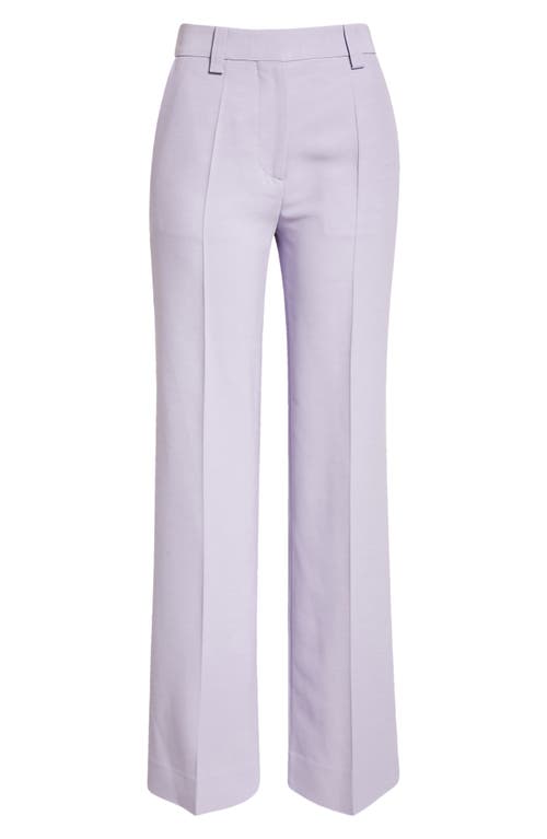 Victoria Beckham Textured Straight Leg Pants in Lavender