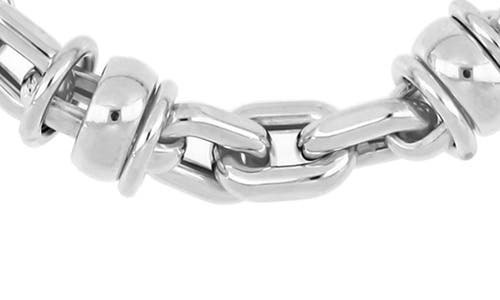 Bony Levy 14k Gold Disc Link Necklace In 14k White Gold