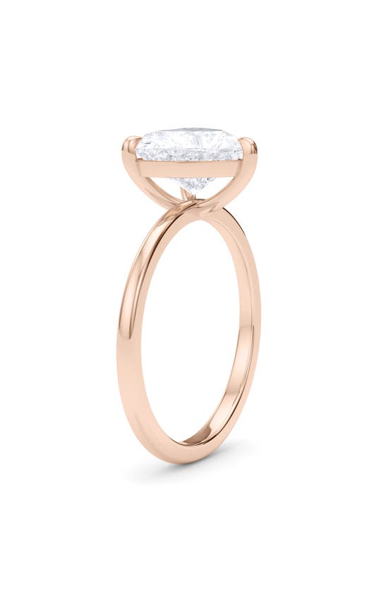 Hautecarat 18k White Gold Heart Cut Lab Created Diamond Engagement Ring In 18k Rose Gold