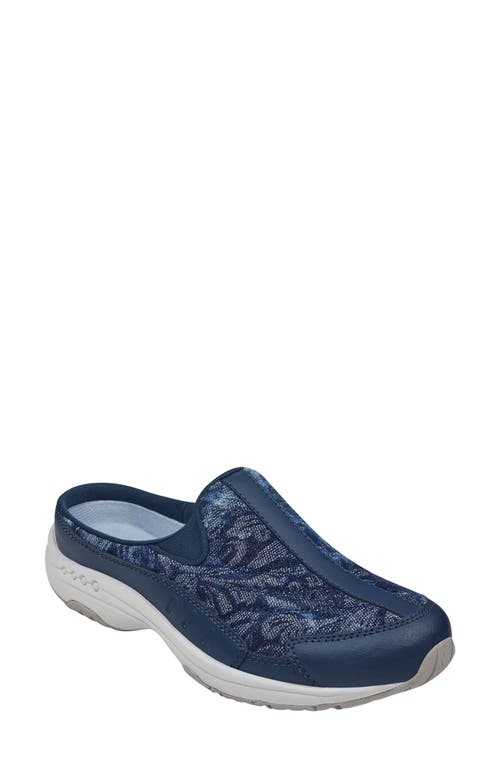 Easy Spirit Traveltime Slip-On Sneaker in Dress Blue/Navy Leather at Nordstrom, Size 8.5