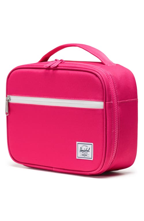 Shop Herschel Supply Co . Kids' Pop Quiz Recycled Polyester Lunch Box In Fuschia Purple