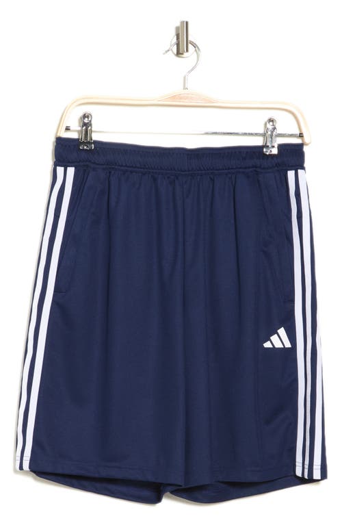 Shop Adidas Originals Adidas Aeroready Training Shorts In Dark Blue/white