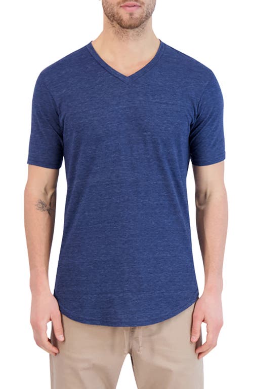 Triblend Scallop V-Neck T-Shirt in Goodlife Navy
