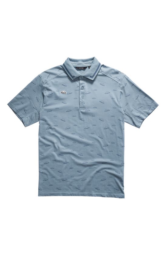 Radmor Taylor Bobrad Cup Logo Graphic Polo In Skyway Blue