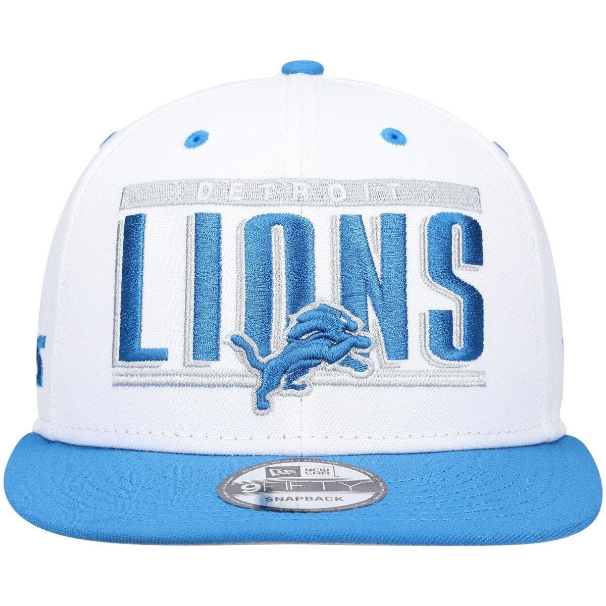 Blue Detroit Lions Retro Title 