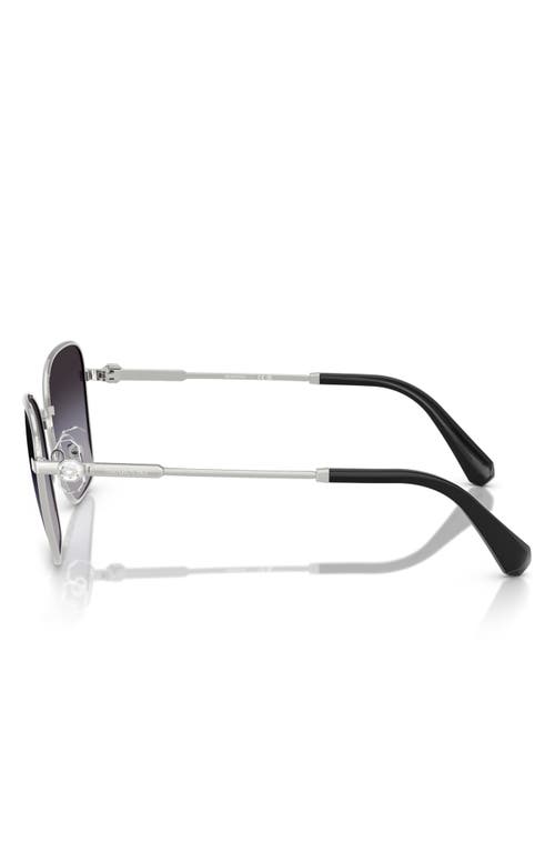 Swarovski 55mm Gradient Pilot Sunglasses In Grad Grey
